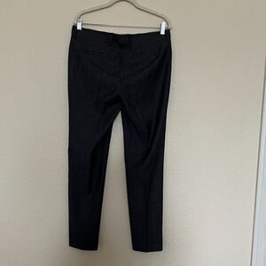 Lafayette148 NY ,Women's dark grey trousers with straight legs, wool, size 4
